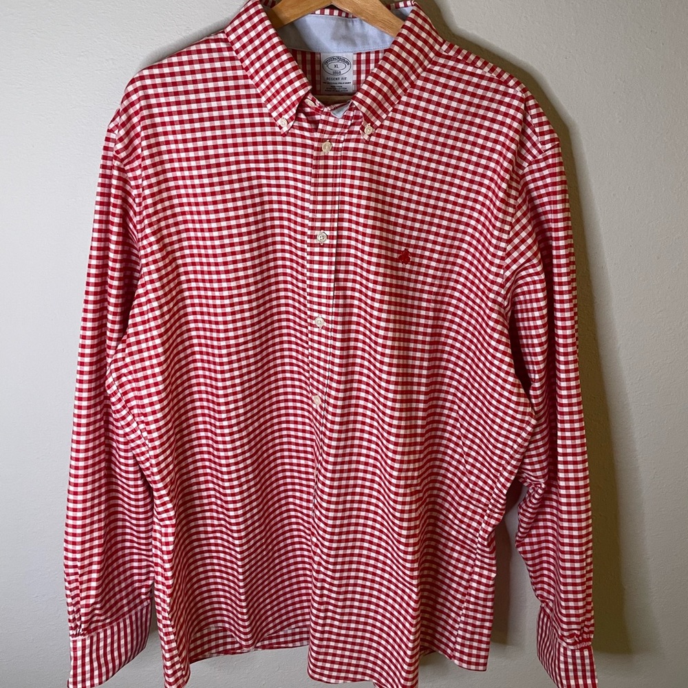 Brooks Brothers Regular-Fit Sport Shirt, Non-Iron Gingham Oxford